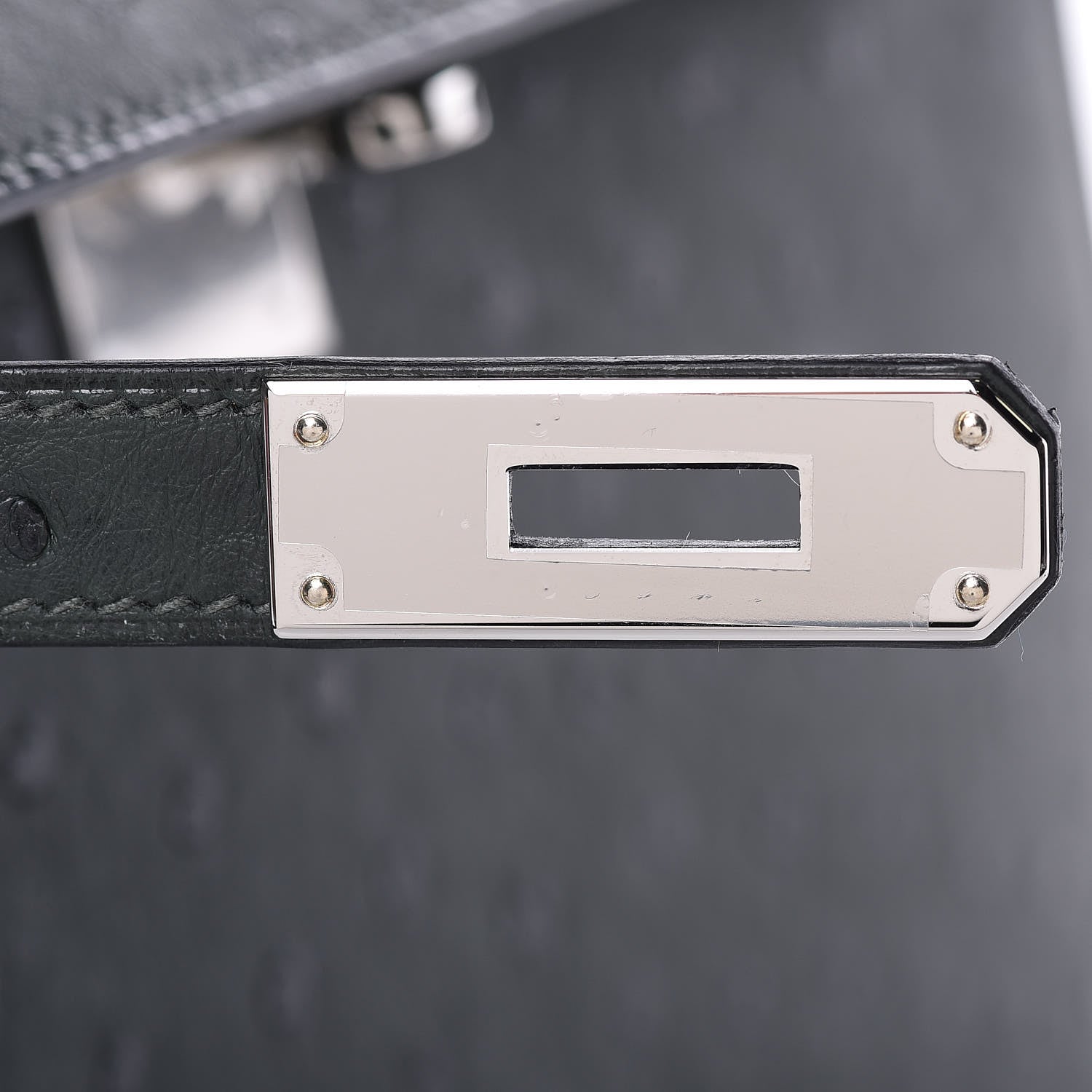 Hermes Ostrich Kelly Sellier 28 Vert Titien 9 of 33