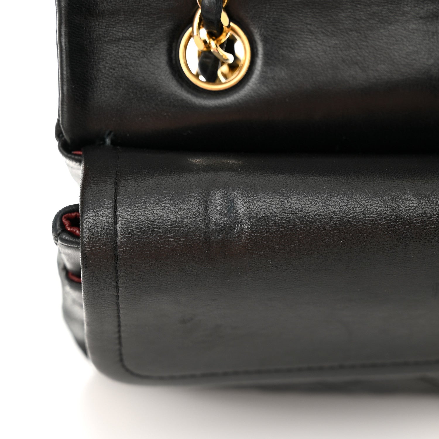 Chanel Lambskin Quilted Medium Double Flap Black 11 of 14