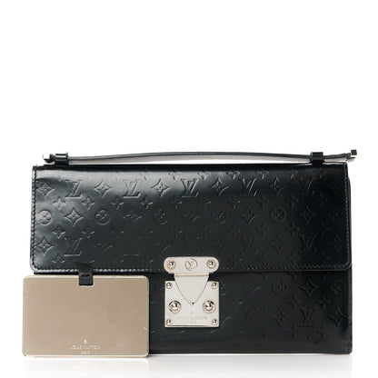 Louis Vuitton Monogram Glace Anouchka Pochette MM Black 4 of 15