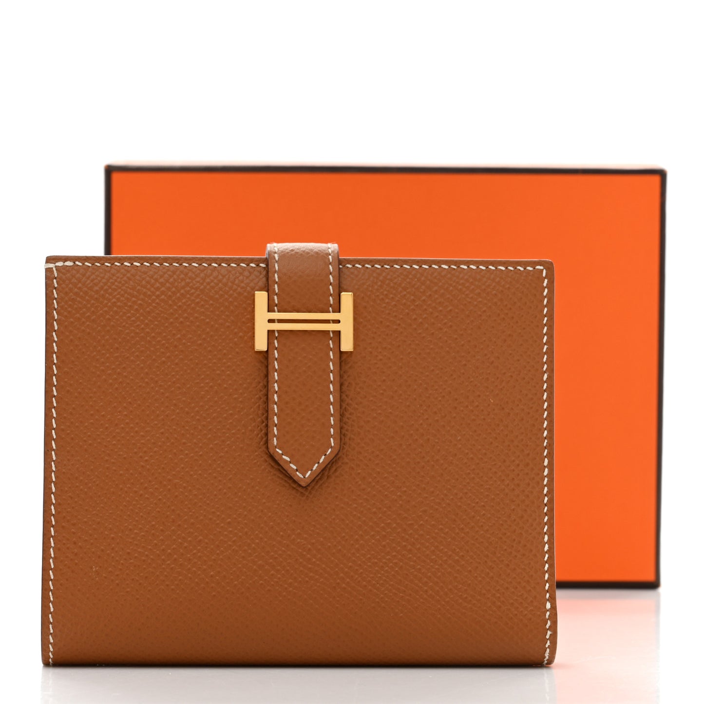 Epsom Bearn Compact Wallet Gold
