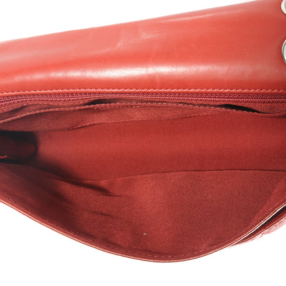 Chanel Lambskin Chevron Medium Leo Lion Flap Red 5 of 7