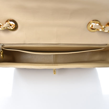 Chanel Lambskin Quilted Jumbo Single Flap Light Beige 5 of 13