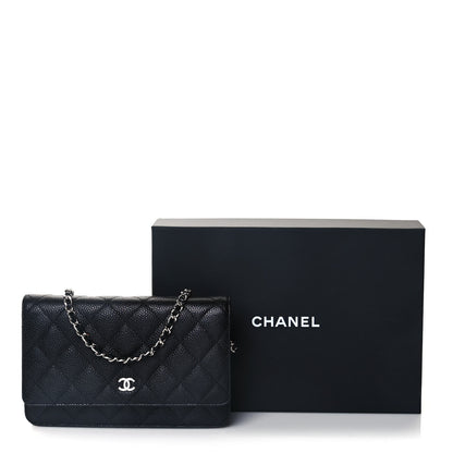 Chanel Caviar Quilted Wallet On Chain WOC Black 11 of 11