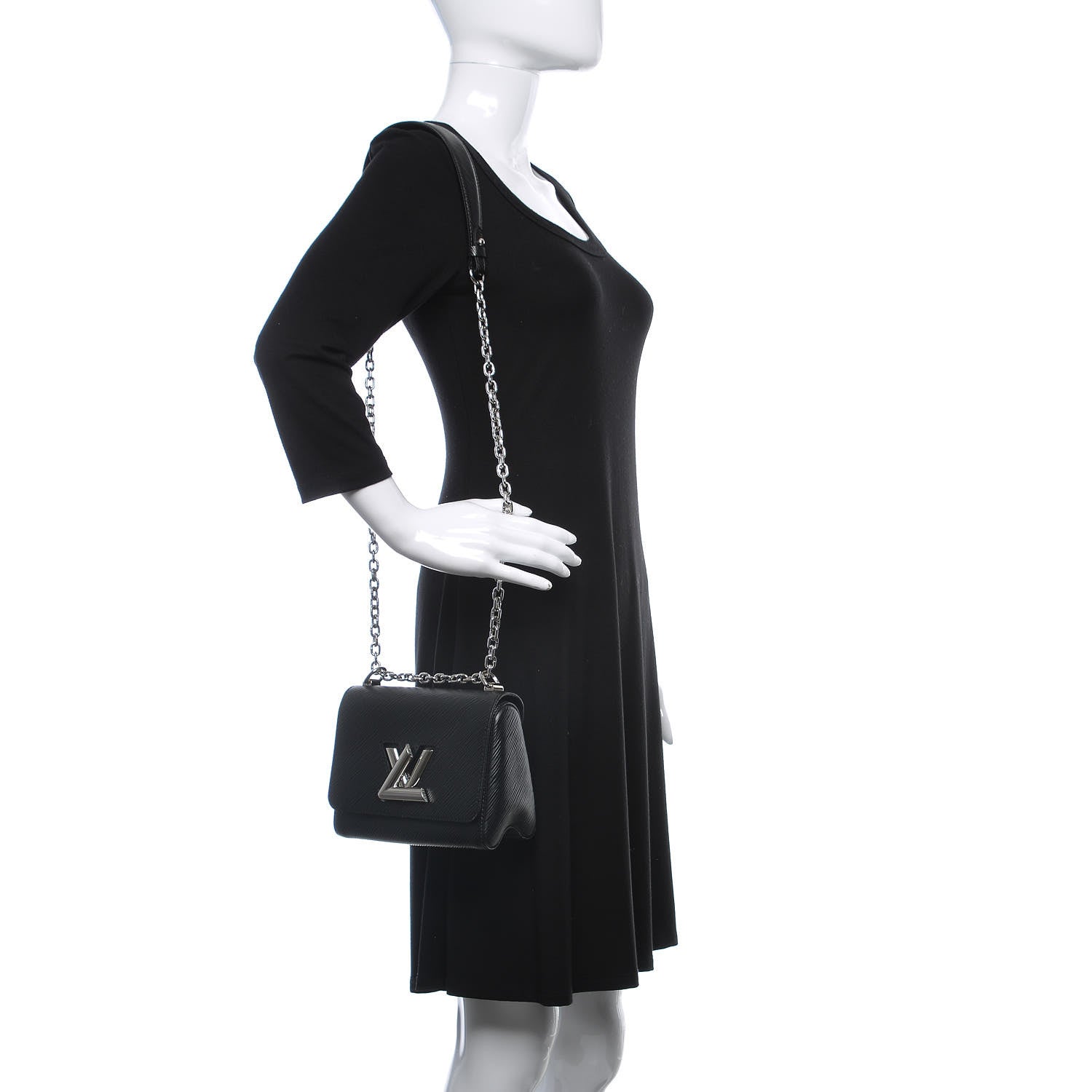 Louis Vuitton Epi Twist Shoulder Bag PM Black 2 of 8