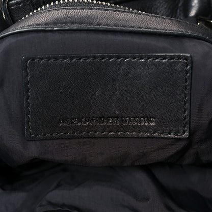 Alexander Wang Lambskin Marti Backpack Bag Washed Black Rhodium Hardware 9 of 13