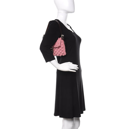 Fendi Woven Knit Baguette Pink 2 of 10