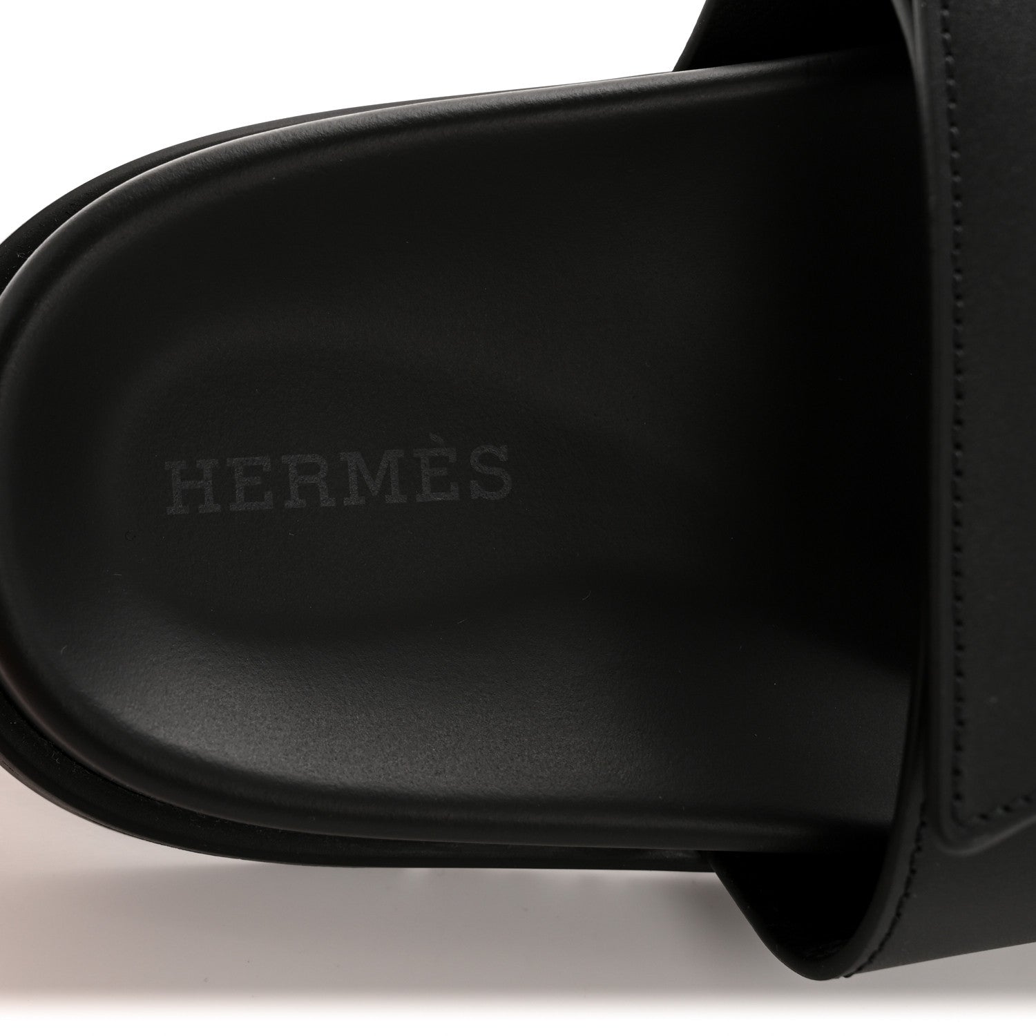 Hermes Calfskin Womens Chypre Sandals 38 Black 8 of 9