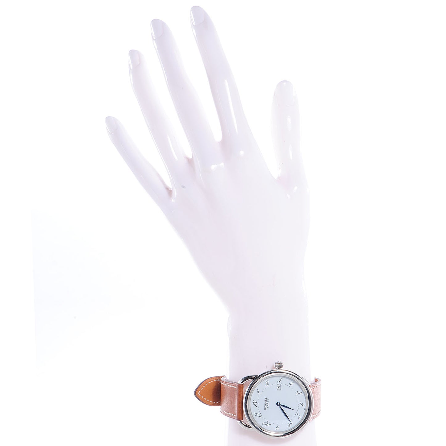 Stainless Steel Barenia 38mm Arceau Quartz Watch Fauve