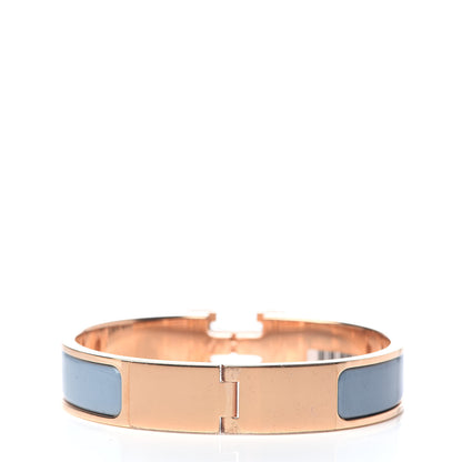 Hermes Enamel Narrow Clic Clac H Bracelet PM Gris Orage 3 of 6