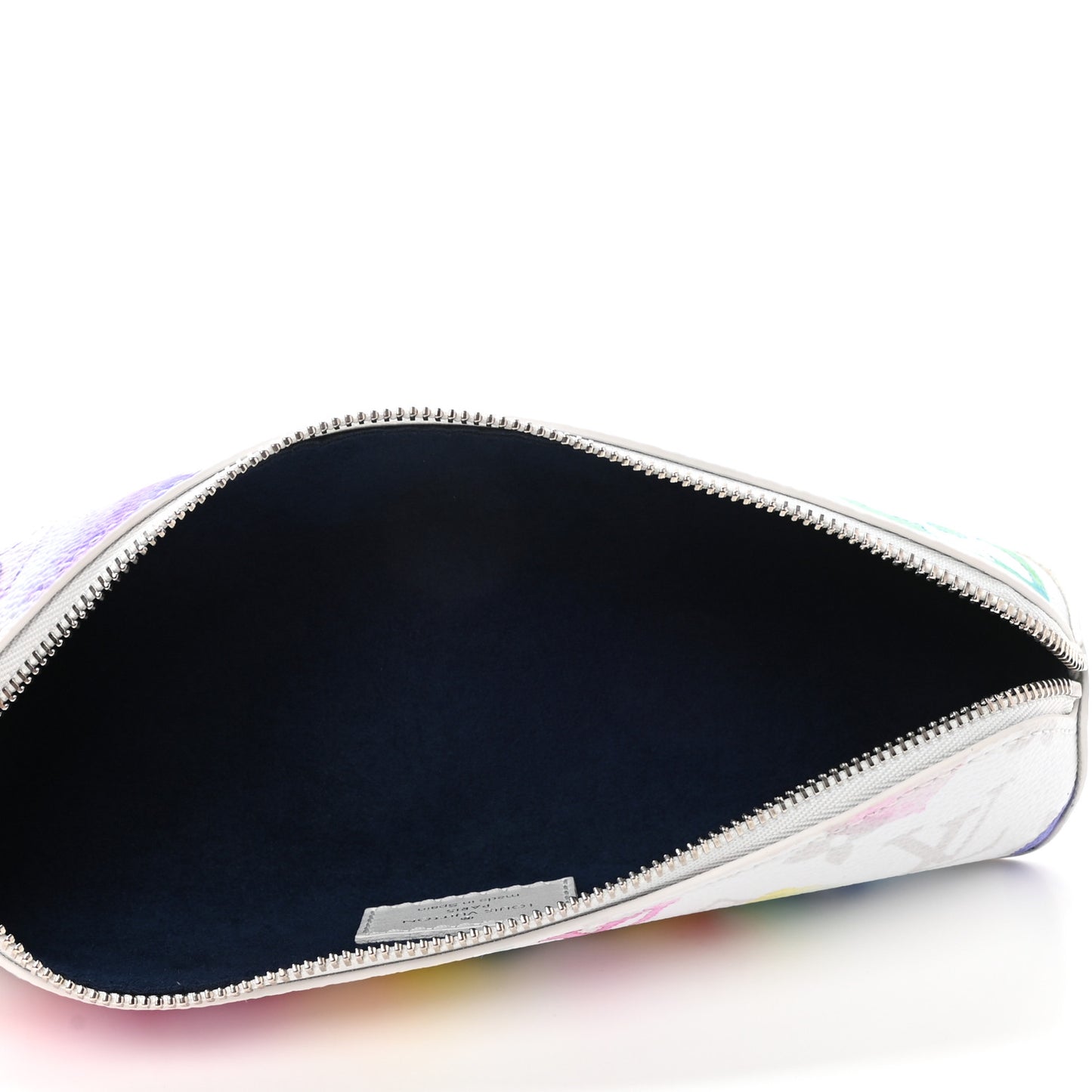 Monogram Watercolor Elizabeth Pencil Pouch Multicolor