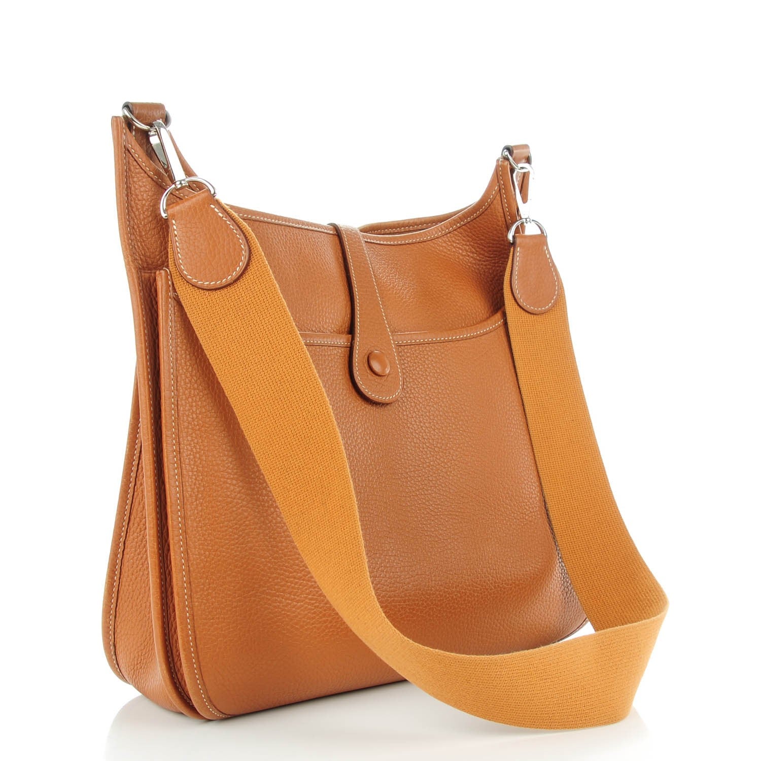 Hermes Taurillon Clemence Evelyne II GM Gold 2 of 7