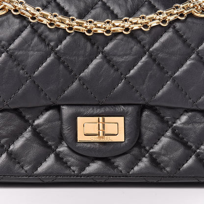 Chanel Aged Calfskin Quilted 2.55 Reissue 224 Flap Black 10 of 12