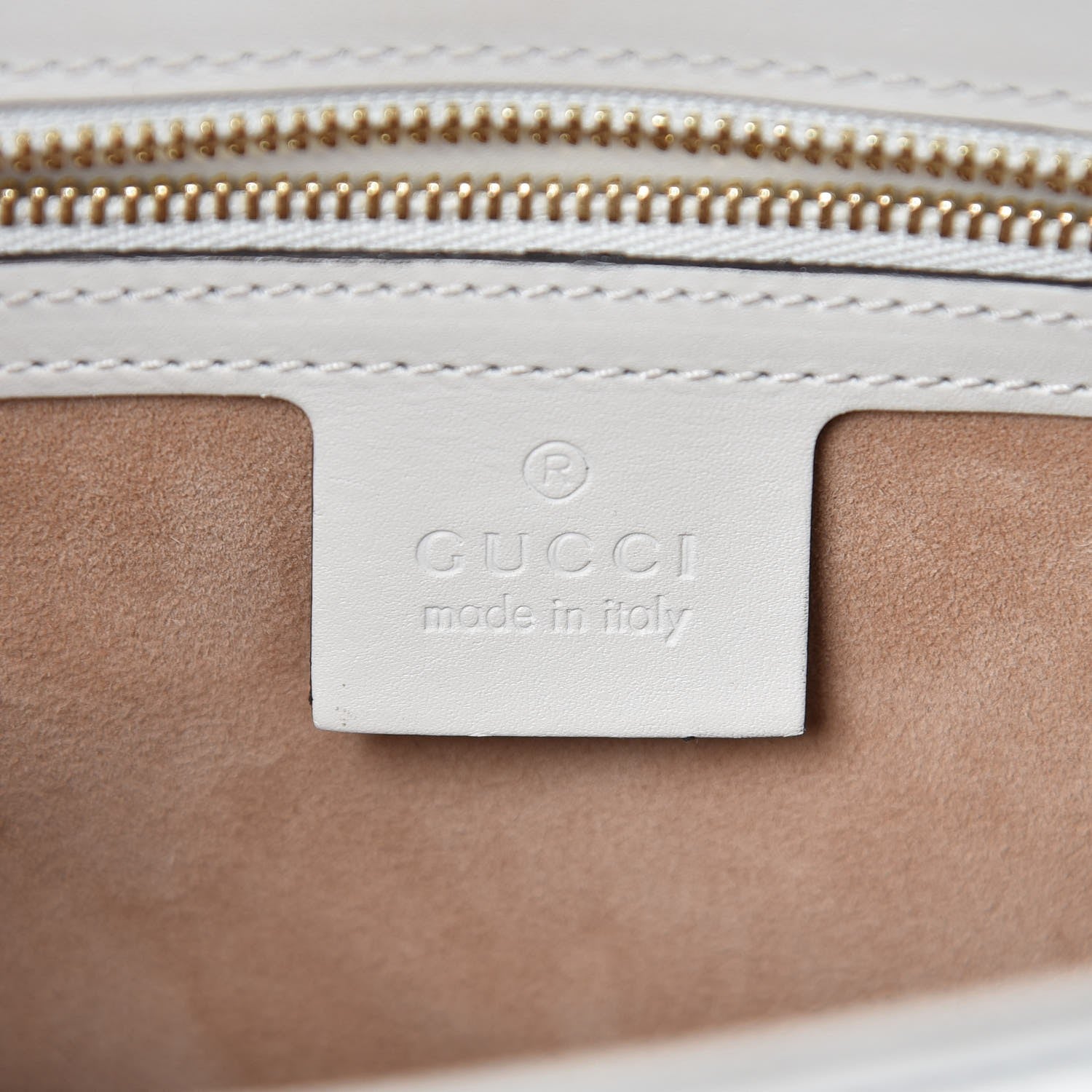 Gucci Calfskin Small Sylvie Shoulder Bag Off White 7 of 13