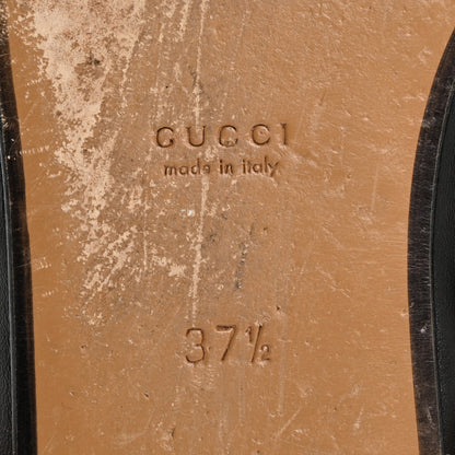 Gucci Calfskin Fur Womens Princetown Slippers 37.5 Black 8 of 10
