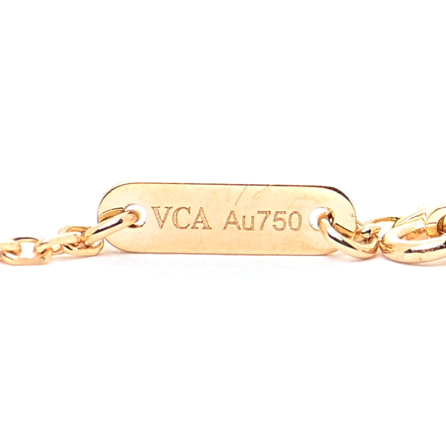Van Cleef & Arpels 18K Yellow Gold Mother of Pearl Sweet Alhambra Bracelet 5 of 7