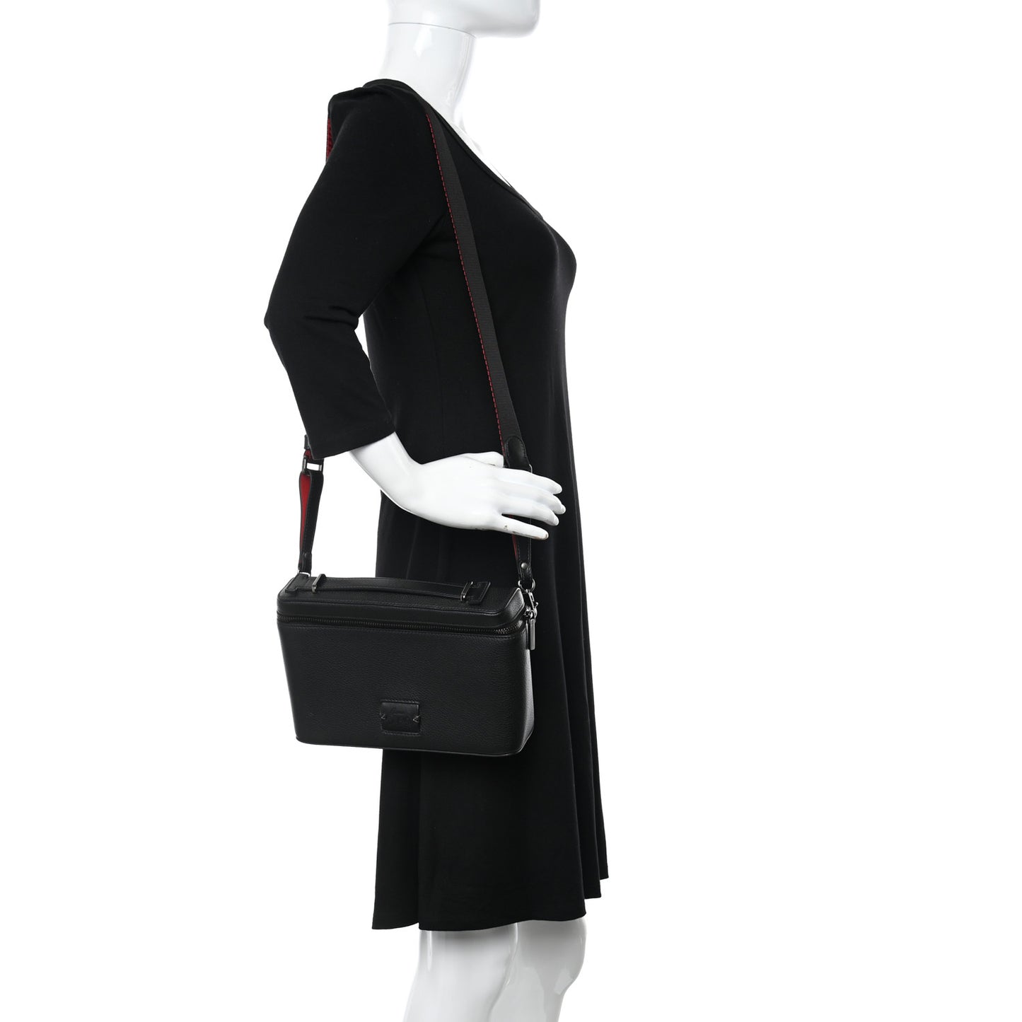 Calfskin Kypipouch Small Top Handle Messenger Bag Black