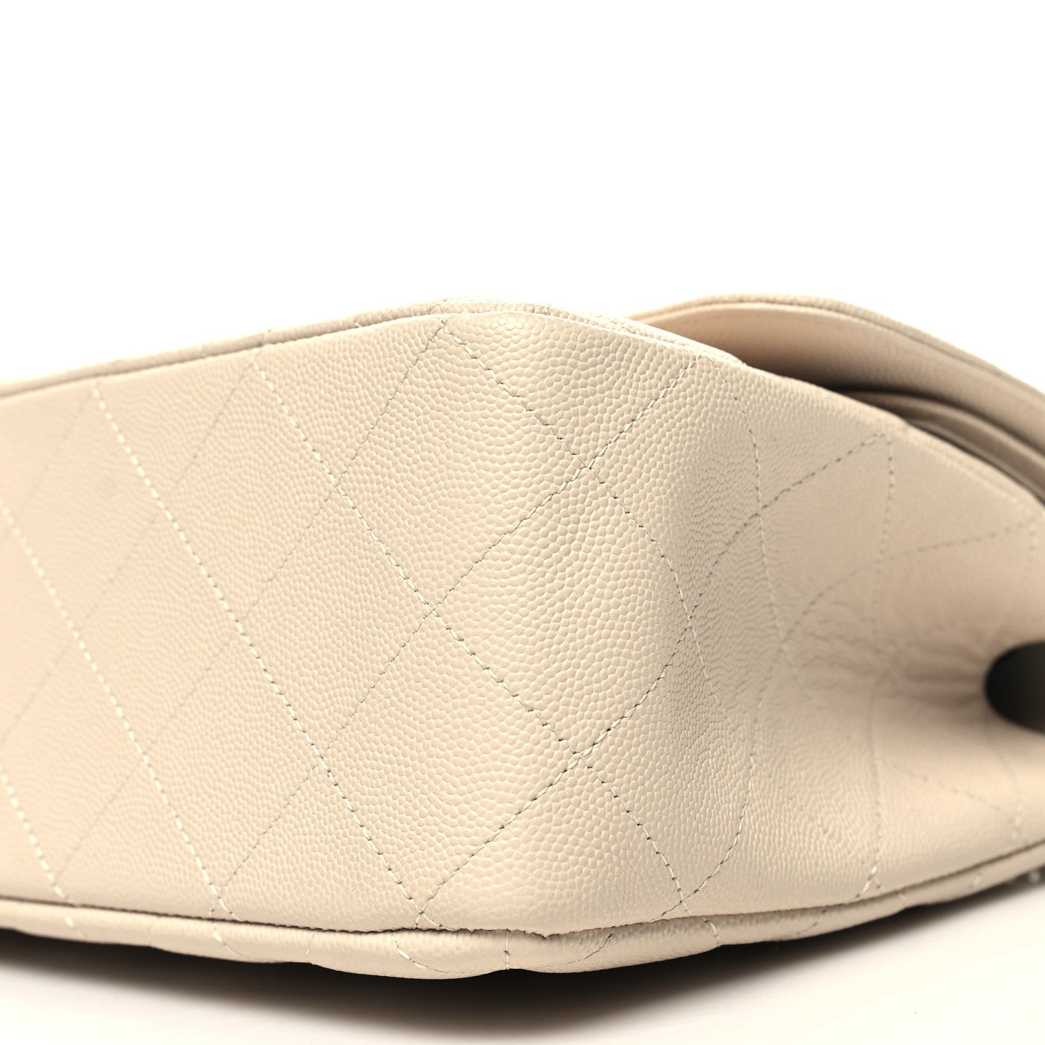 Chanel Caviar Quilted Jumbo Double Flap Ivory 10 of 12