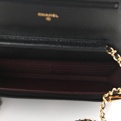 Chanel Caviar Quilted Wallet On Chain WOC Black 5 of 10