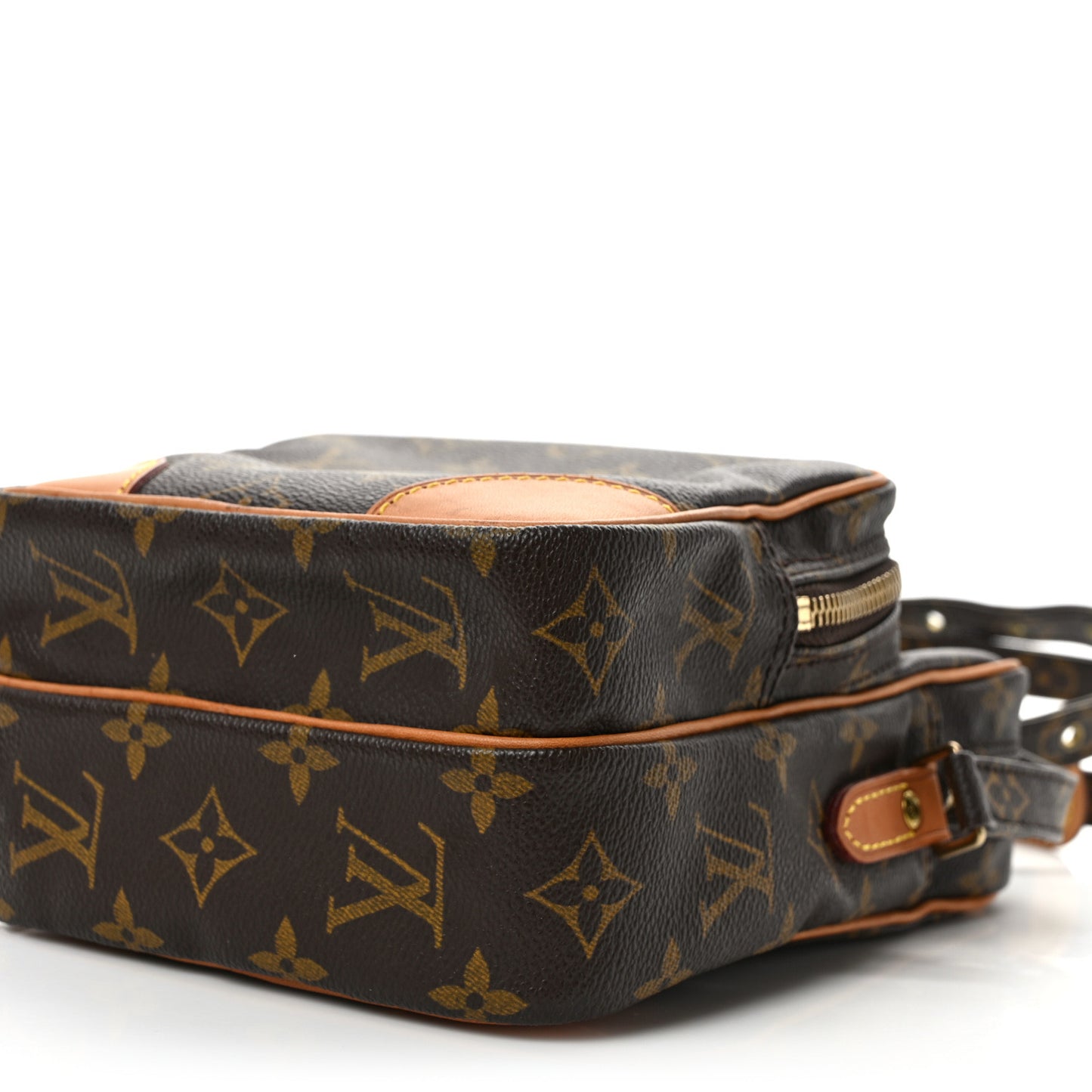 Calfskin Wild Stitch Top Handle Bag Beige