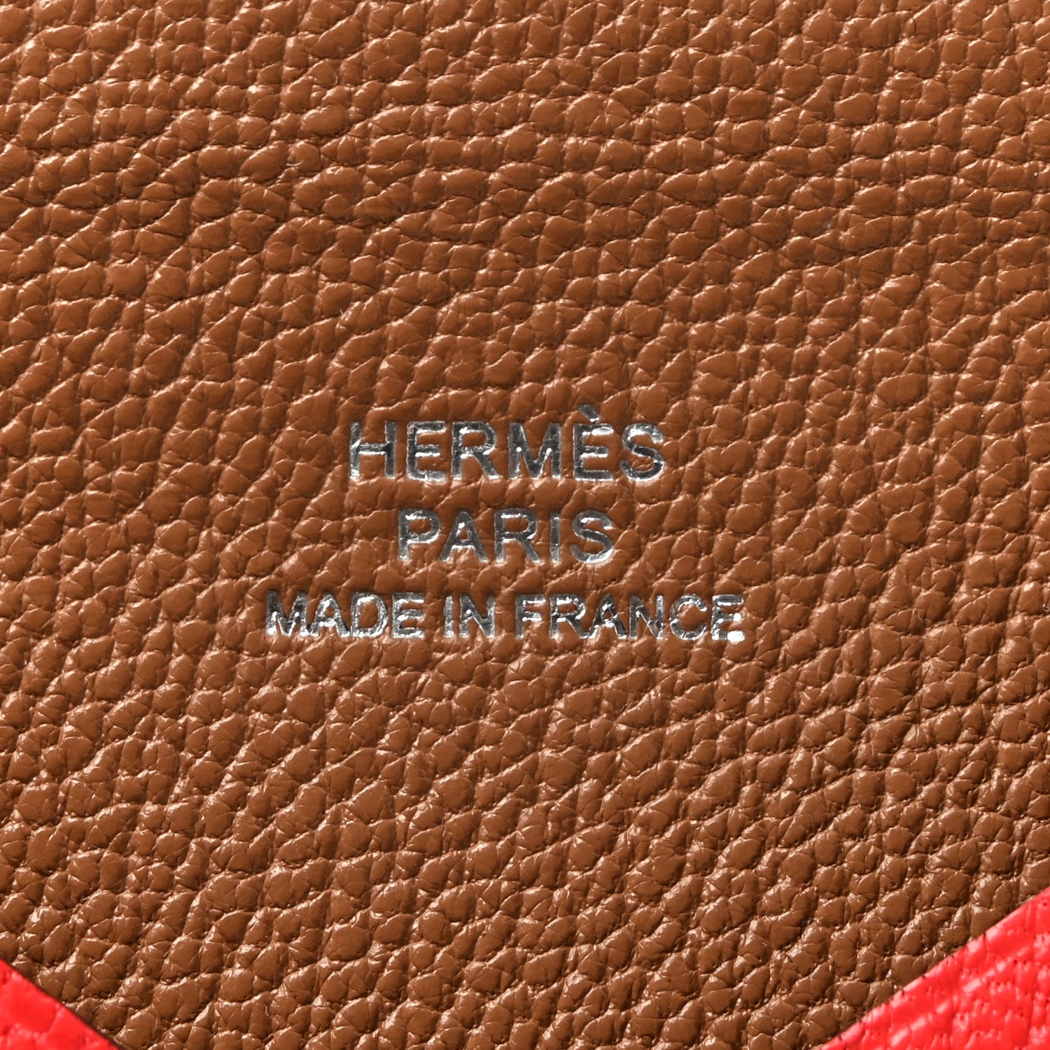 Hermes Chevre Mysore Verso Calvi Card Case Rose Texas Quebracho 6 of 9