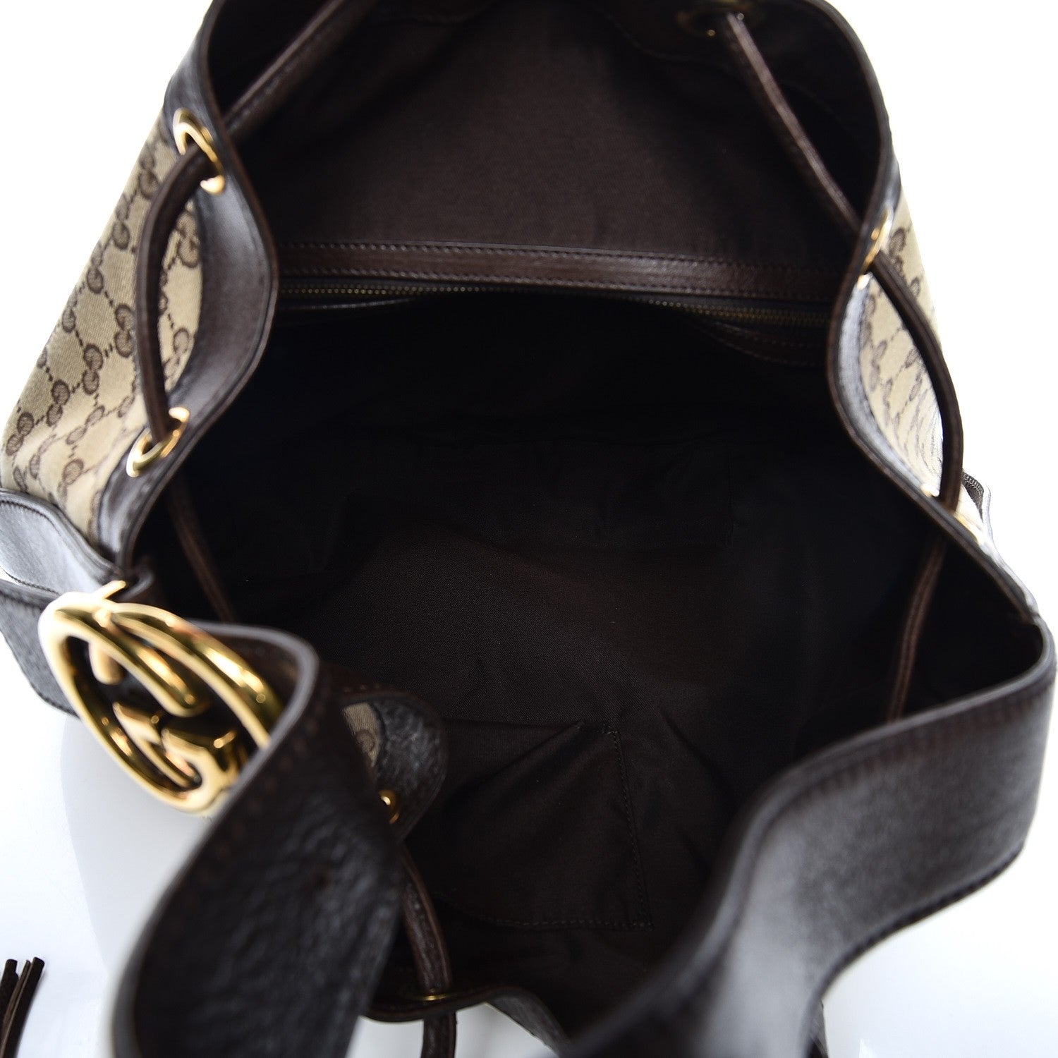 Gucci Monogram Medium Interlocking Icon Shoulder Bag Dark Brown 5 of 9