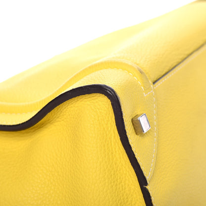 Celine Drummed Calfskin Mini Luggage Citron 22 of 26