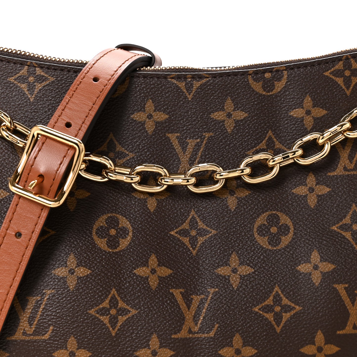 Reverse Monogram Loop Hobo