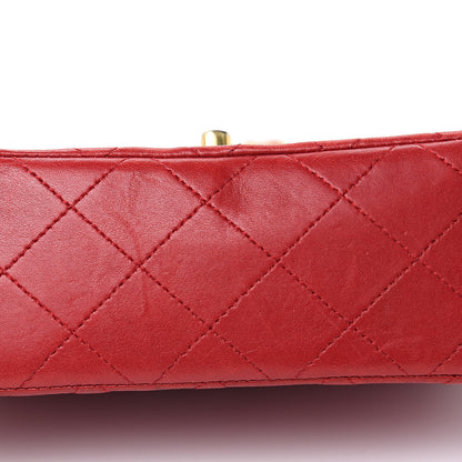 Chanel Lambskin Quilted Mini Square Flap Red 14 of 16