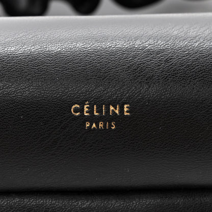 Celine Smooth Calfskin Eyelet Small Top Handle Bag Black 6 of 10