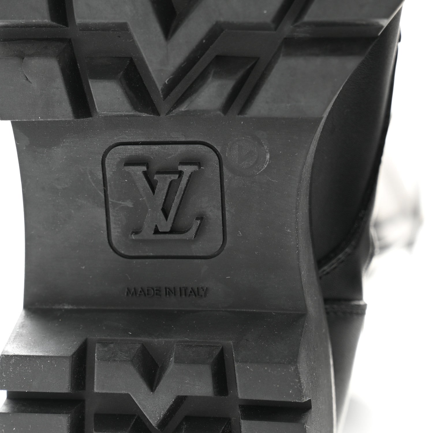 Louis Vuitton Monogram Calfskin Territory Tall Lace Up Ranger Boots 37 Black 7 of 8