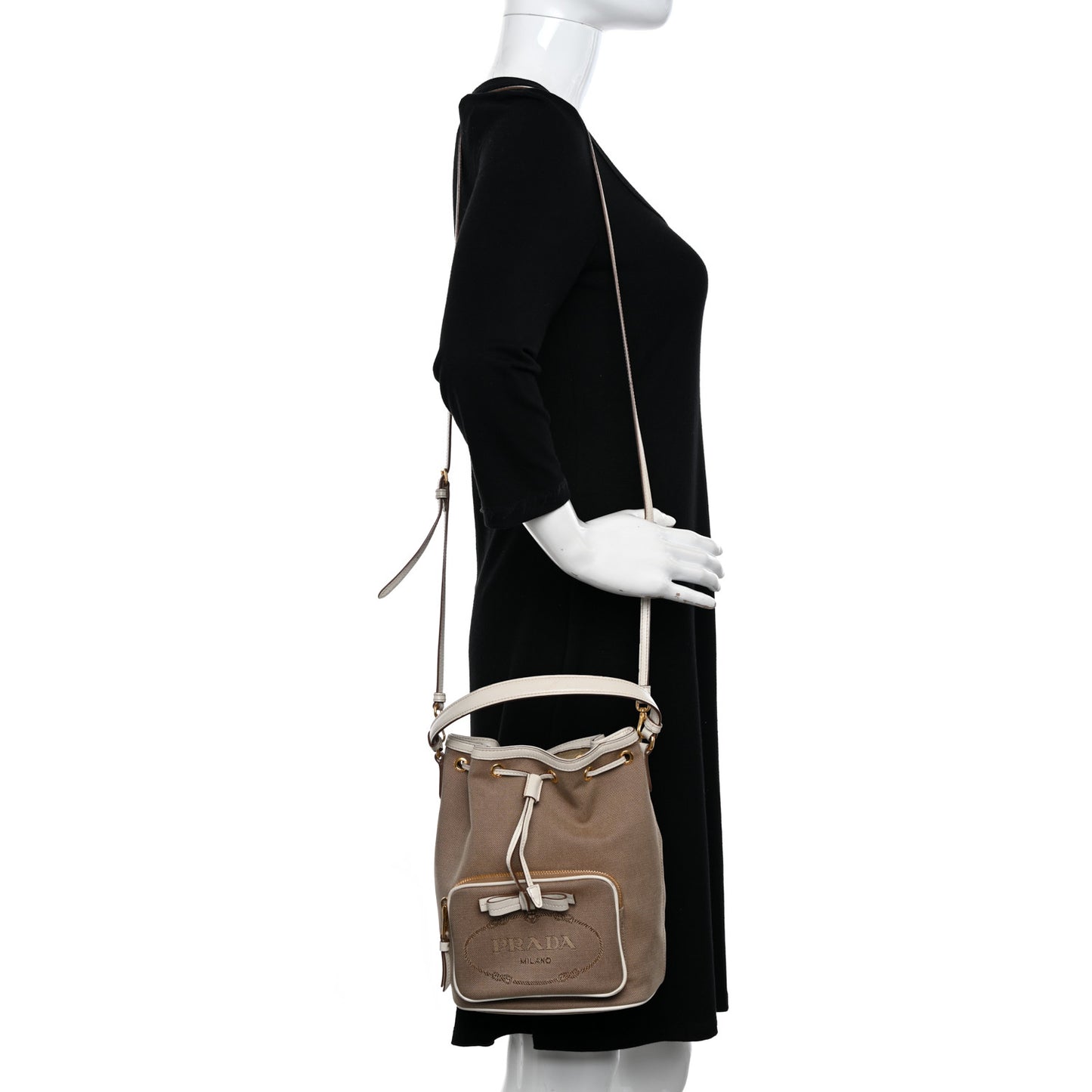 Jacquard Logo Mini Bucket Crossbody Bag Corda Talco