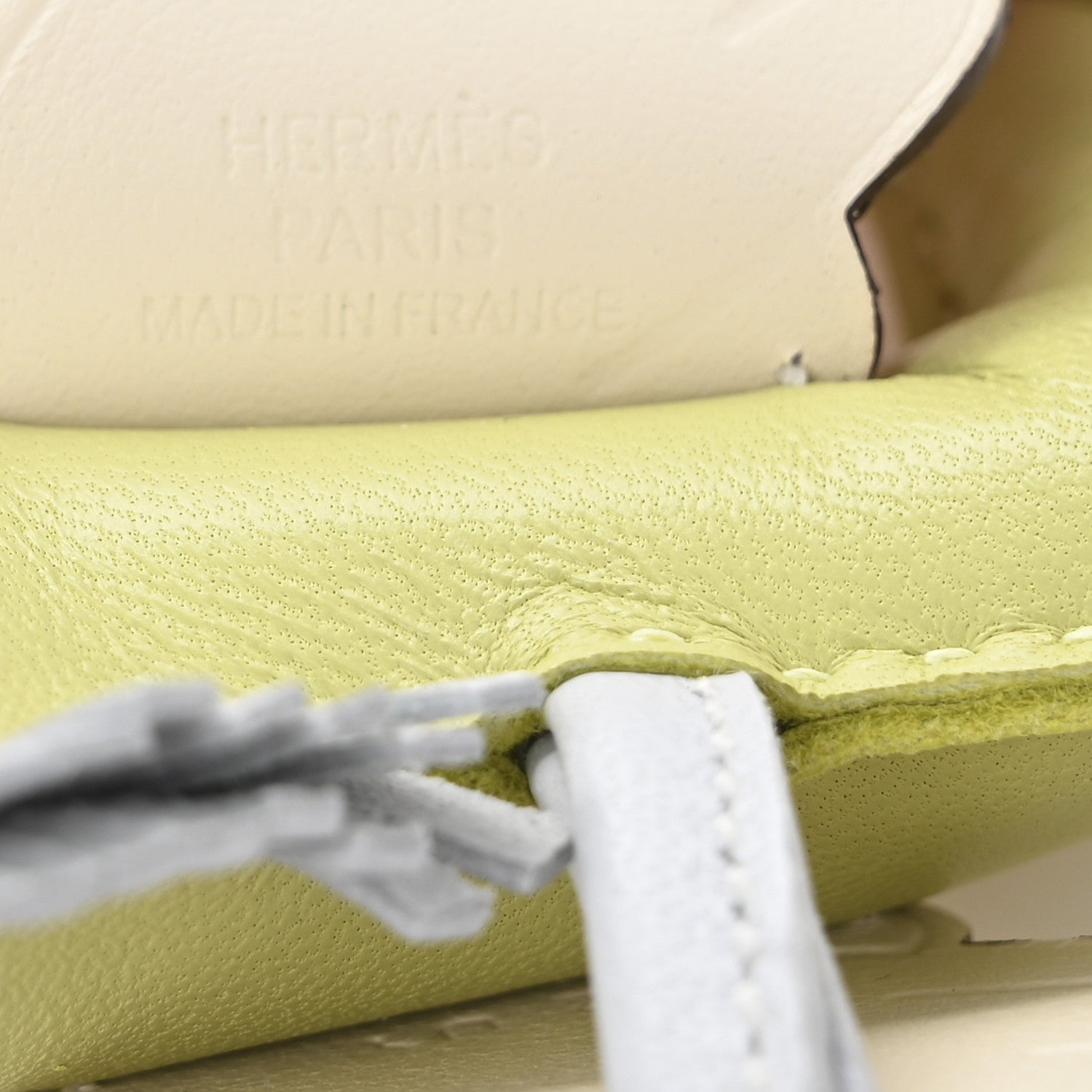 Hermes Milo Lambskin Grigri Rodeo Pegase Horse Bag Charm PM Jaune Bourgeon Bleu Brume Nata 3 of 5