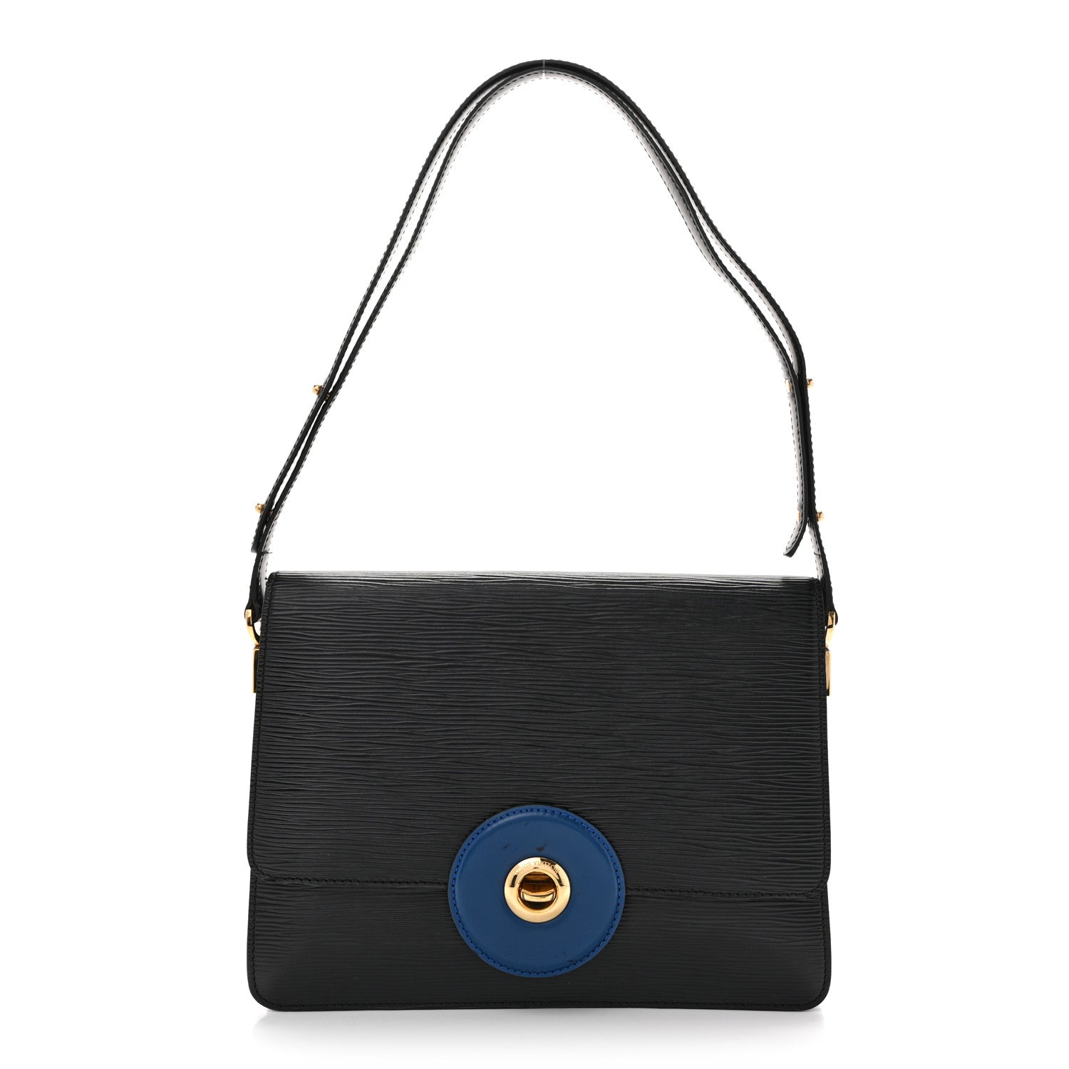 Louis Vuitton Epi Sac Friedland Black Blue 1 of 16