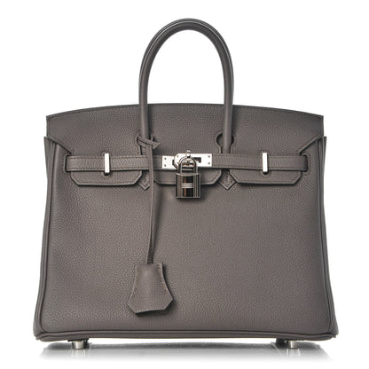 Hermes Togo Birkin 25 Etain 1 of 34