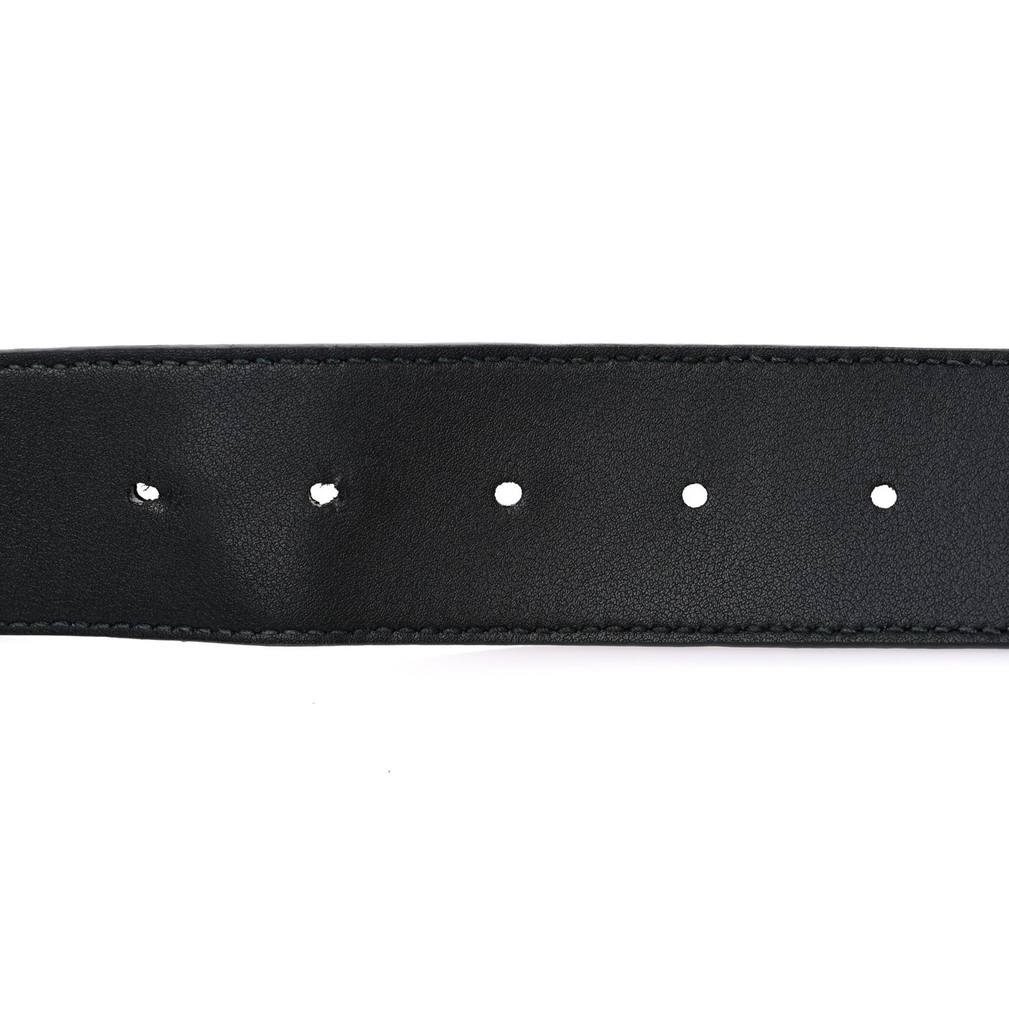 GG Supreme Monogram Selleria Calfskin Interlocking G 40mm Belt 100 40 Black Grey