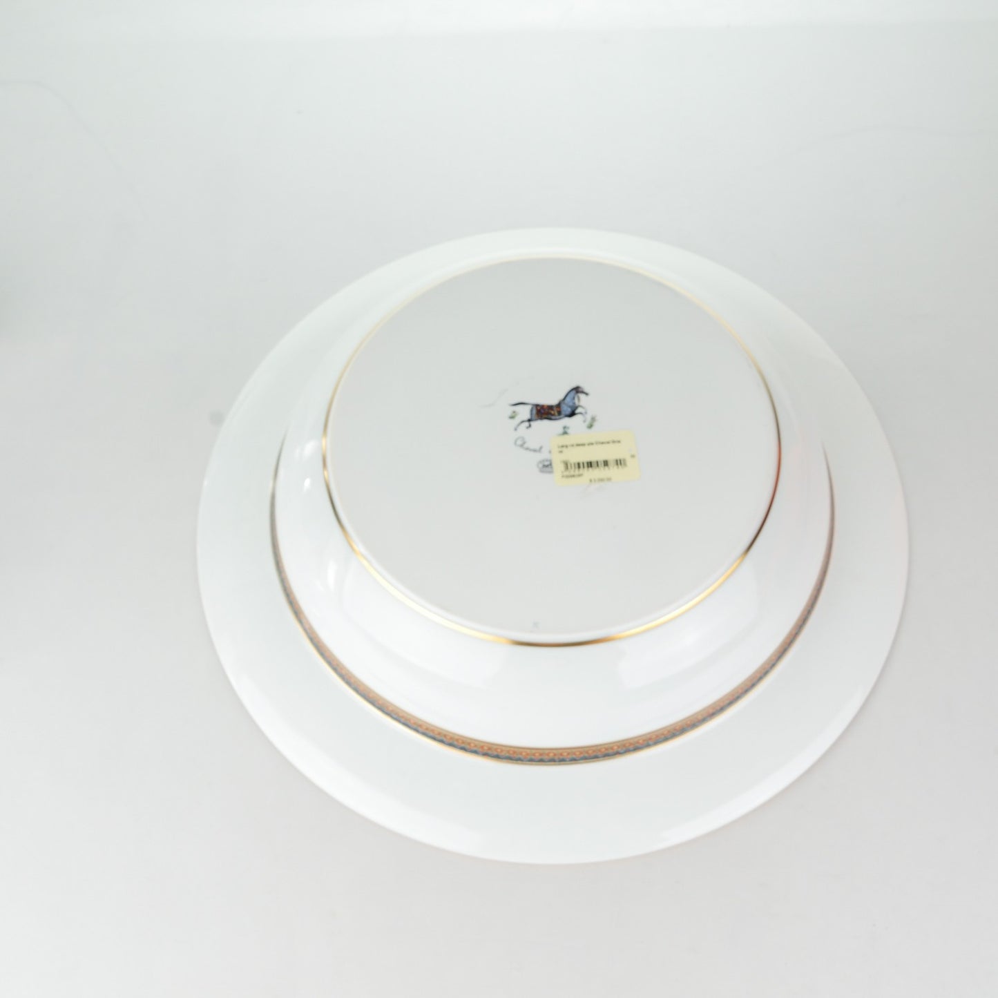 Porcelain Large Cheval D'Orient Deep Platter