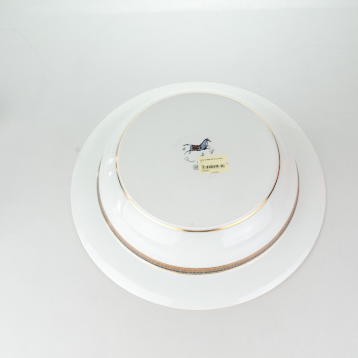 Hermes Porcelain Large Cheval D'Orient Deep Platter 6 of 10