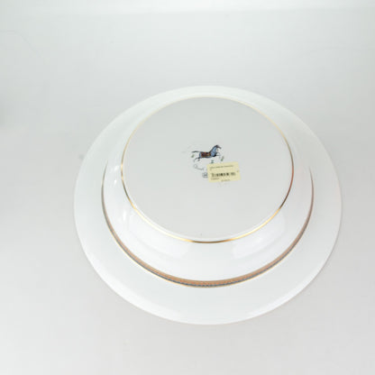 Hermes Porcelain Large Cheval D'Orient Deep Platter 6 of 10