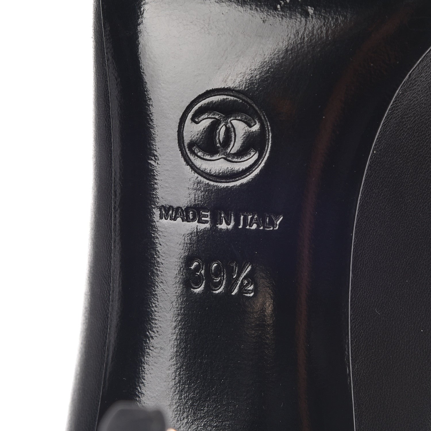 Chanel Lambskin Camellia Pumps 39.5 Black 8 of 15