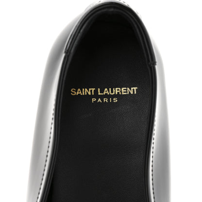 Saint Laurent Calfskin Mens Penny Loafers 44.5 Black 9 of 10