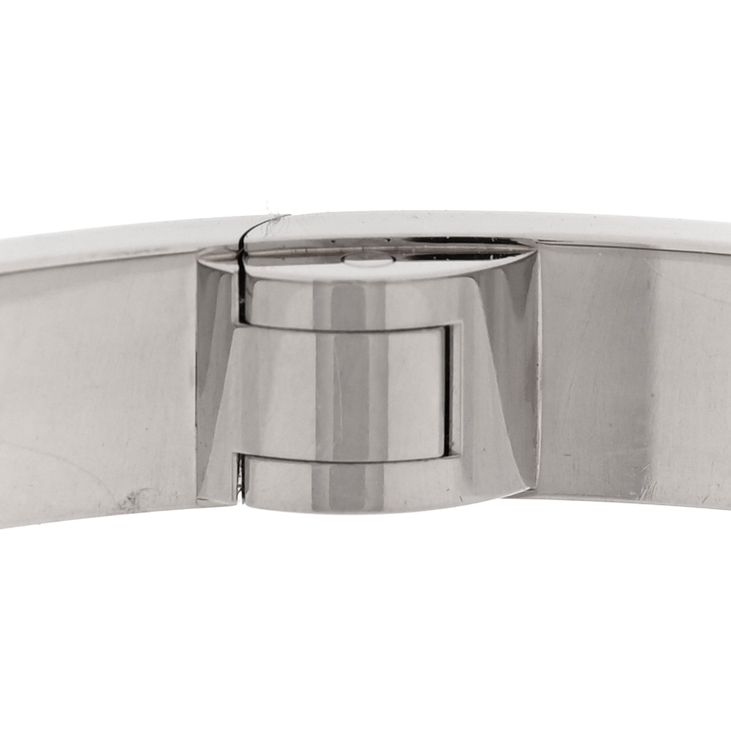 Cartier 18K White Gold LOVE Single Screw Bracelet 17 6 of 7
