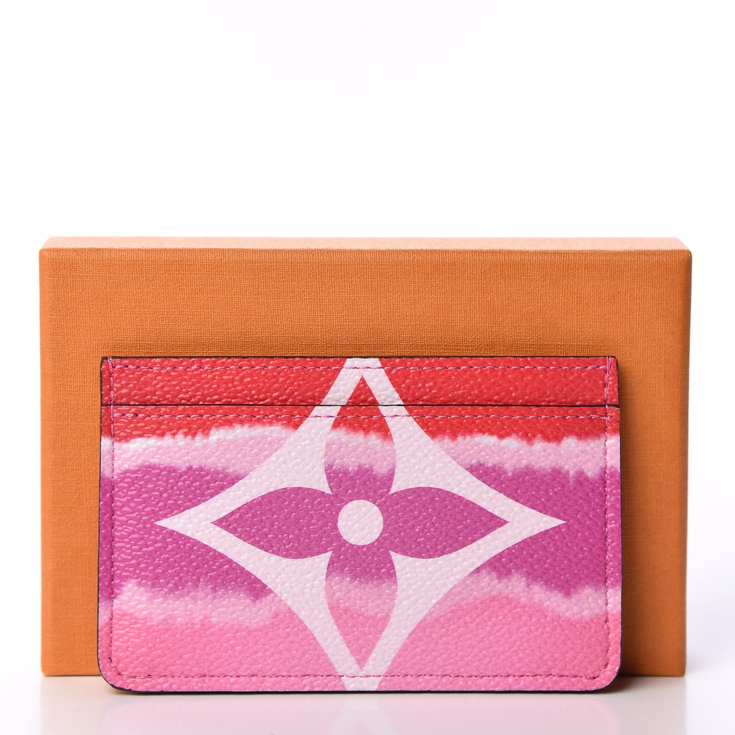 Monogram Escale Card Holder Rouge