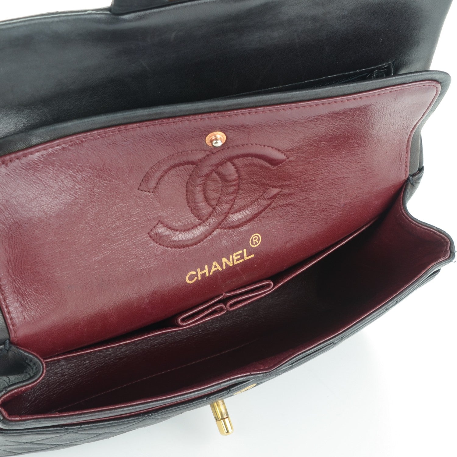Chanel Lambskin Quilted Small Double Flap Black 5 of 13