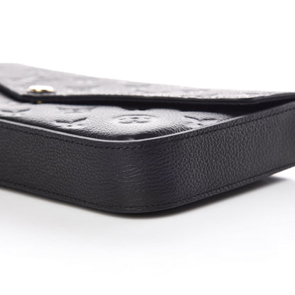 Louis Vuitton Empreinte Pochette Felicie Chain Wallet Black 11 of 13