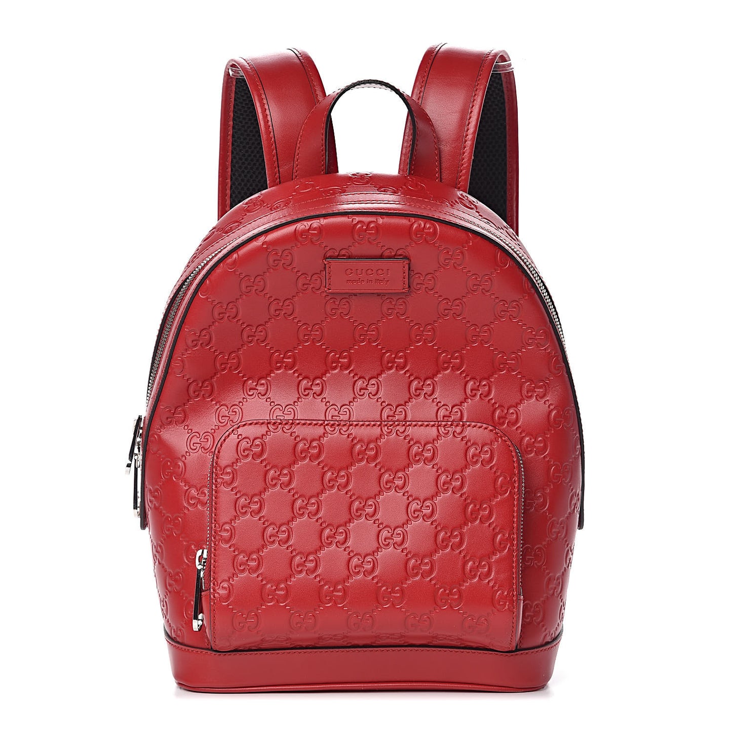 Guccissima Signature Small Day Backpack Hibiscus Red