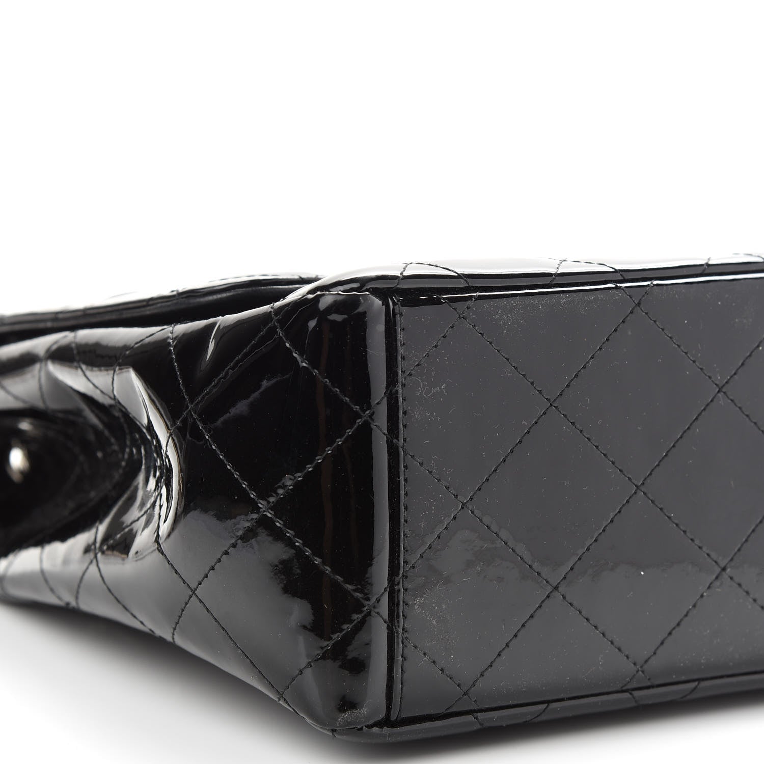 Chanel Patent Quilted Maxi Single Flap Black 8 of 9