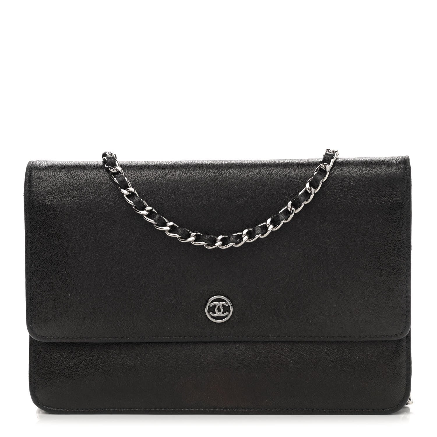 Chanel Goatskin Wallet on Chain WOC Black 1 of 12