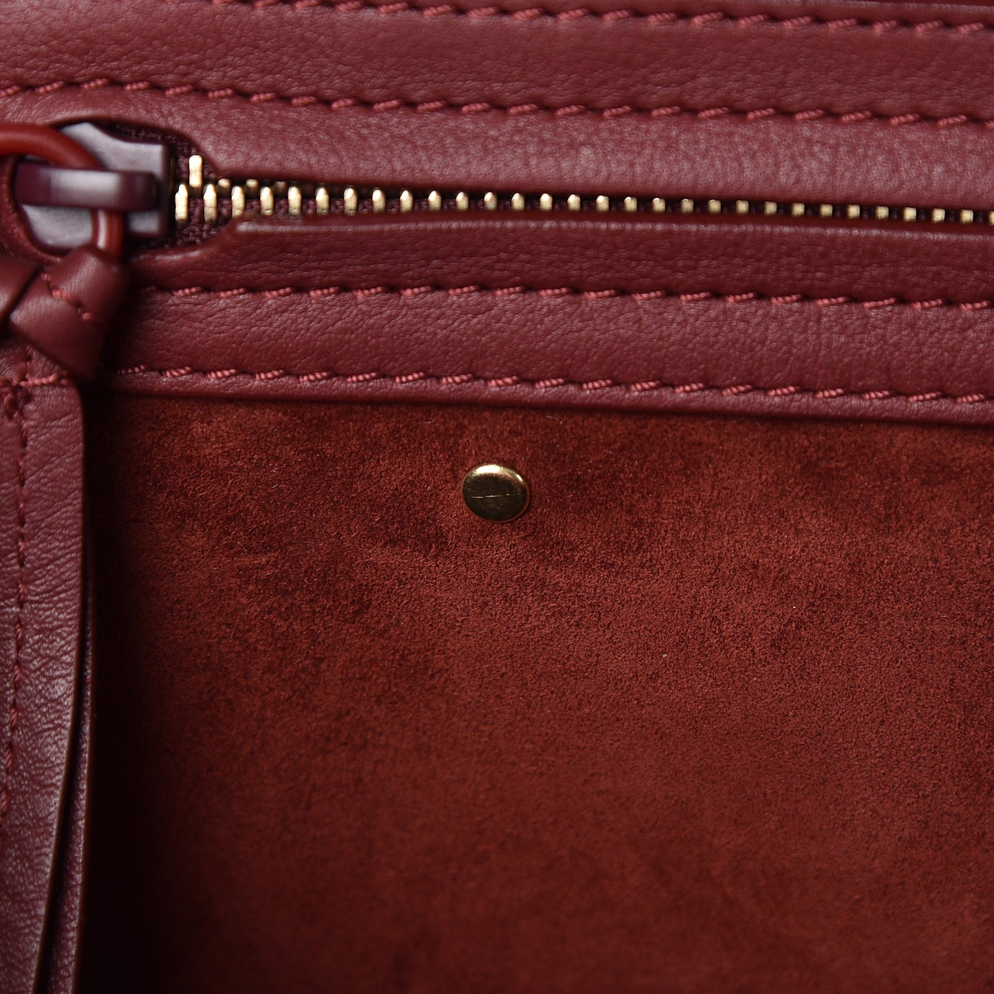 Supple Calfskin Medium Phantom Luggage Burgundy