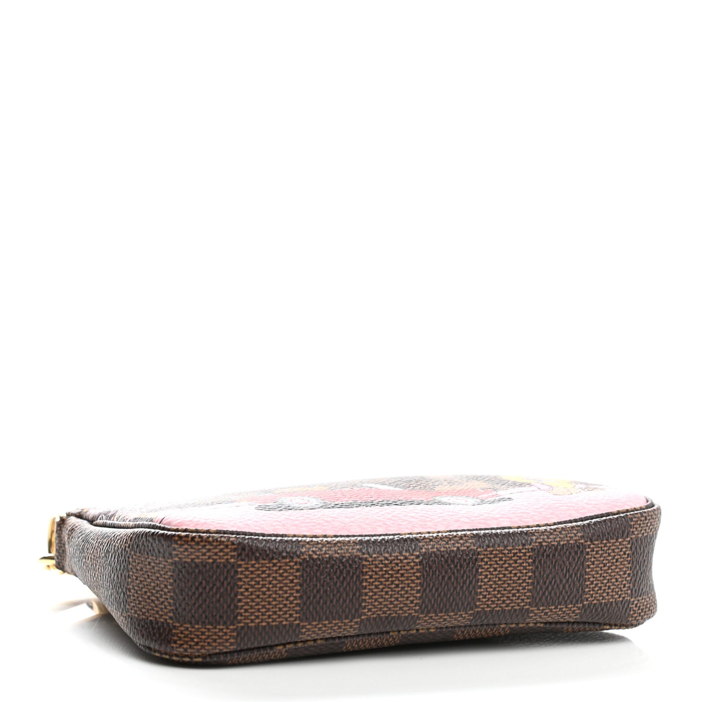 Damier Ebene 2019 Christmas Animation Mini Pochette Accessories Red