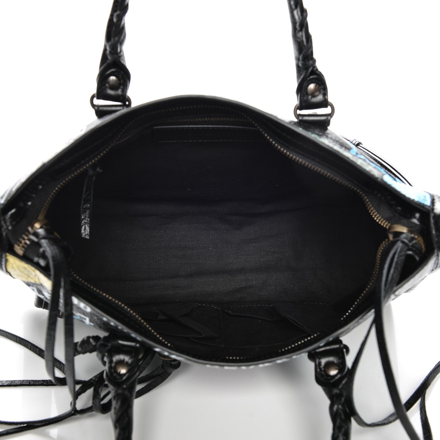 Balenciaga Agneau Graffiti All Over Classic Hardware S City Black Multicolor 5 of 7